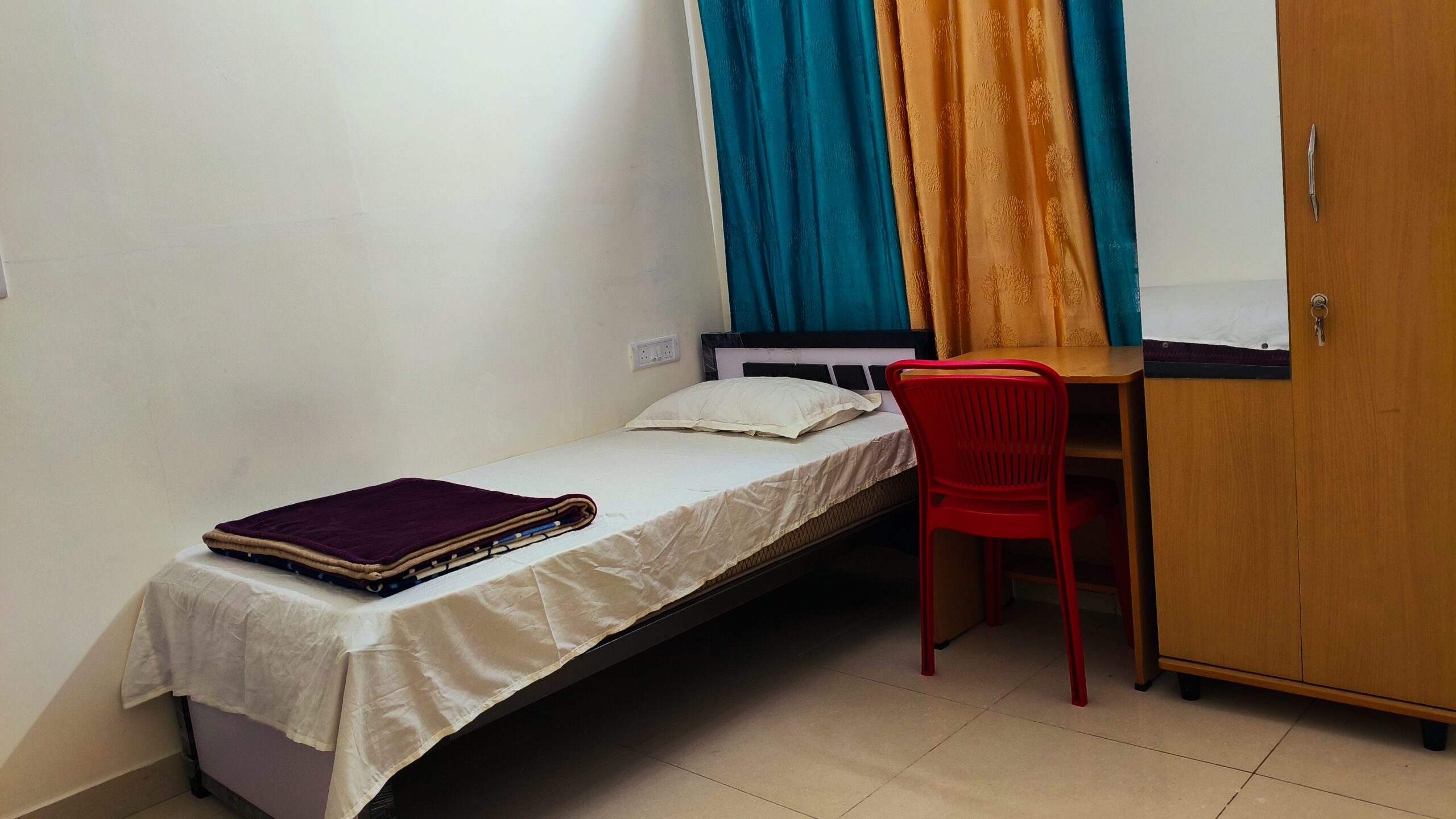 Bed with Study Table